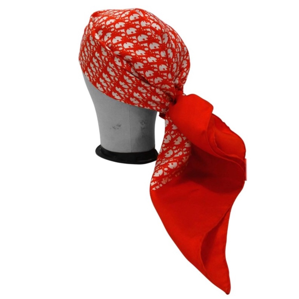 Dior Red Monogram Vintage Scarf - 1960’s
